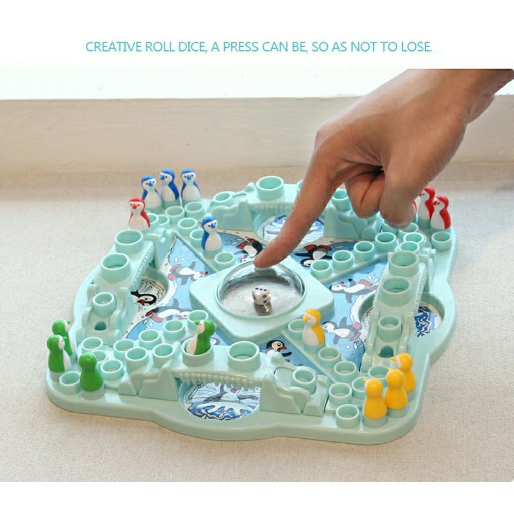 Trò chơi Cá Ngựa  - Cờ chim cánh cụt Trò chơi phát triển tư duy cho bé