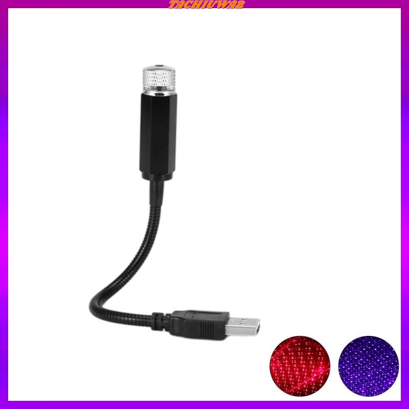 Đèn ngủ mini họa tiết bầu trời sao lãng mạn có cổng sạc USB