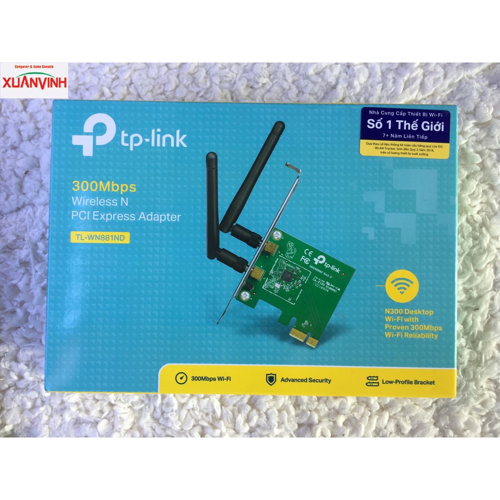 TP-Link Bộ thu Wireless PCI-E 2x WN881N