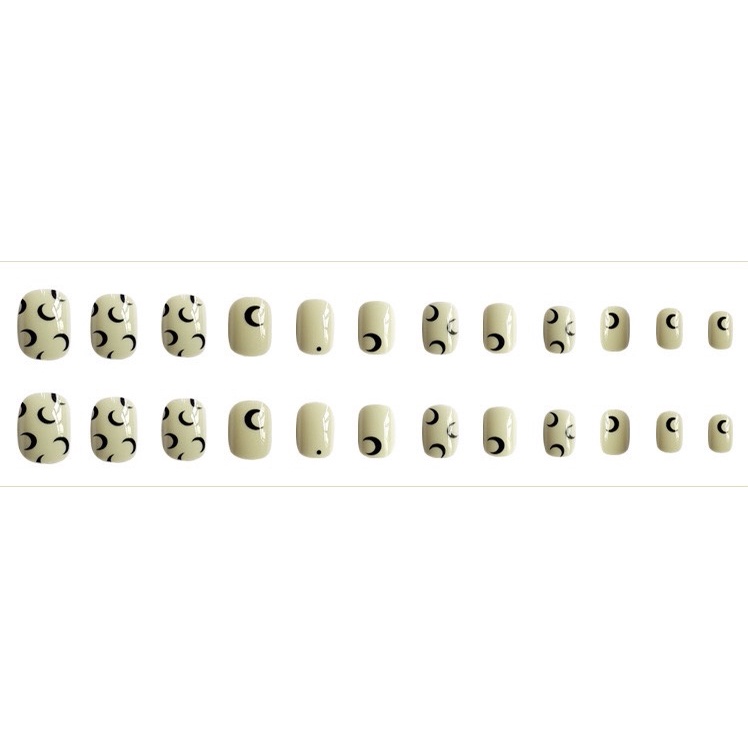 Set 24 móng giả dáng ngắn, hoạ tiết độc đáo ( Tặng kèm keo và dũa )