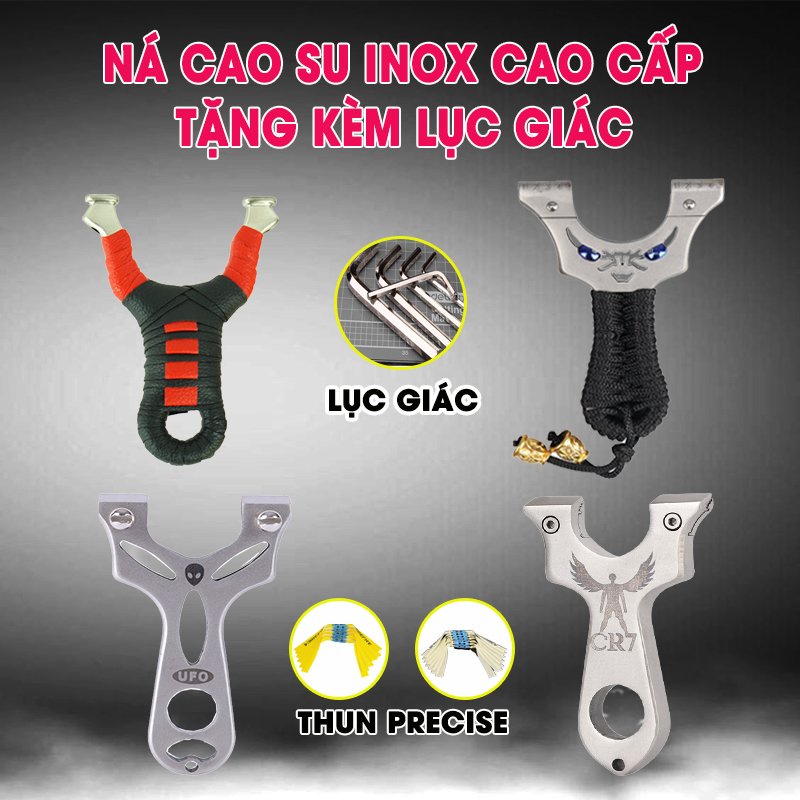 NÁ CAO SU CỰC CHẤT - TẶNG PHỤ KIỆN DÂY THUN CHÍNH HÃNG PRECISE, LỤC GIÁC ĐA NĂNG VẶN ỐC SIÊU DỄ