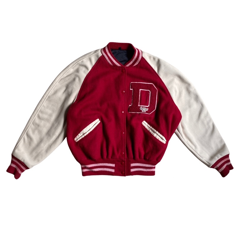 Áo vintage letterman varsity jacket