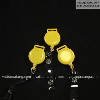 Kẹp dây đeo bảng tên rút trơn - vàng