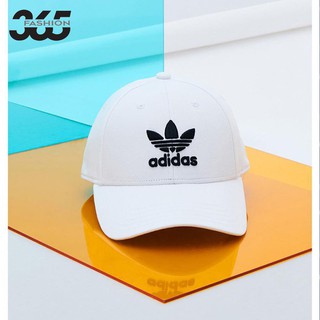 Mũ nón lưỡi trai trắng logo đen fj2544 - hàng xuất dư xịn, full tem tag code bịch