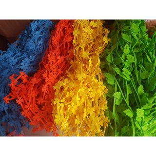 Dây lá vải nỉ trang trí