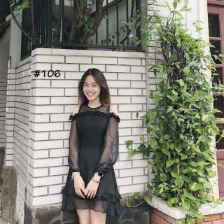 XẢ SIÊU RẺ Đầm rớt vai tầng tiểu thơ T1
