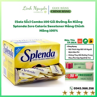 Sale Sốc Combo 100 Gói Đường Ăn Kiêng Splenda Zero Calorie Sweetener Hàng