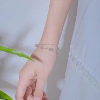 Lắc bạc mix đá phong thuỷ