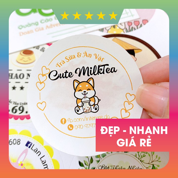 Decal giấy cán màng chống thấm nước