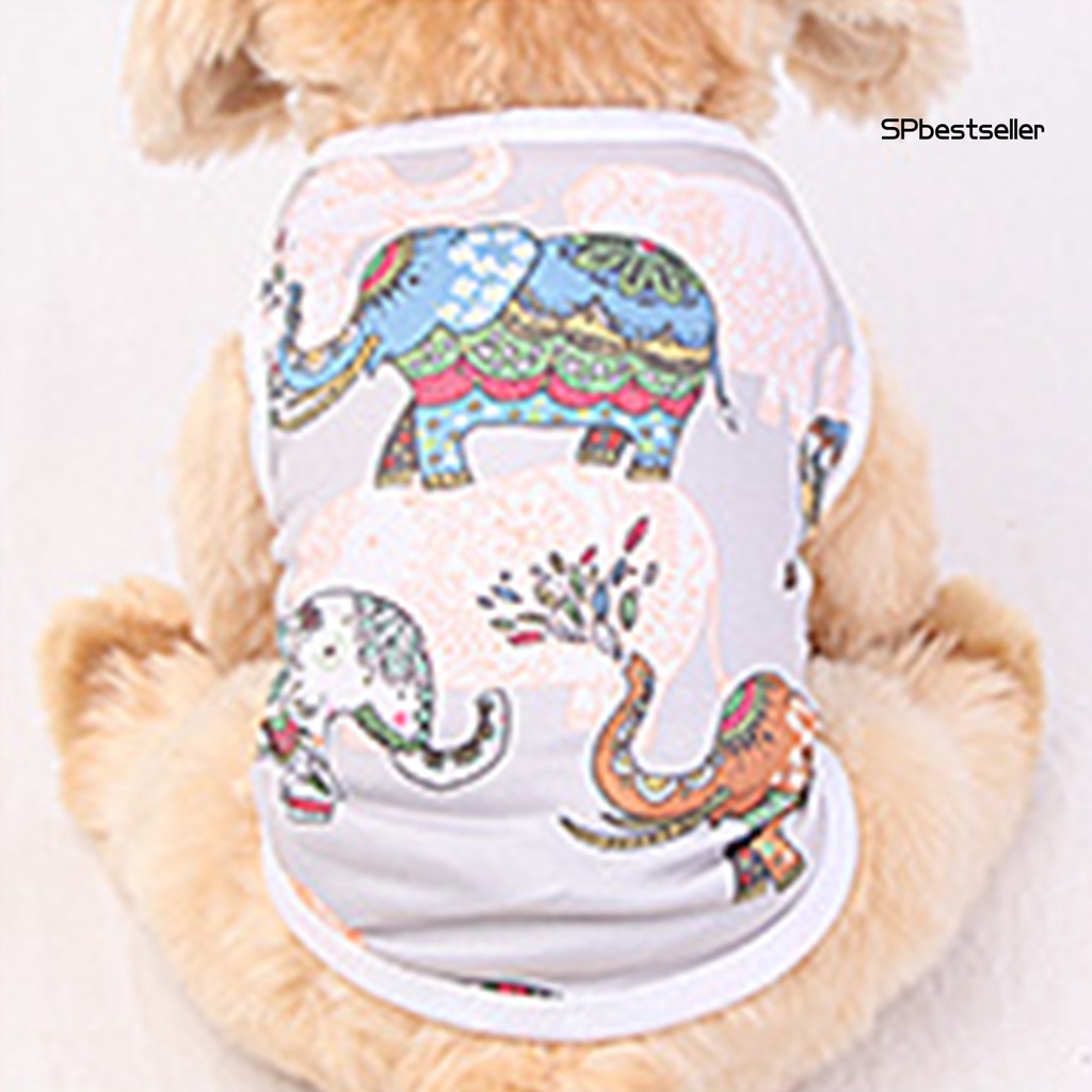 Áo Dệt Kim Thoáng Khí In Họa Tiết Hoạt Hình Cho Thú Cưng