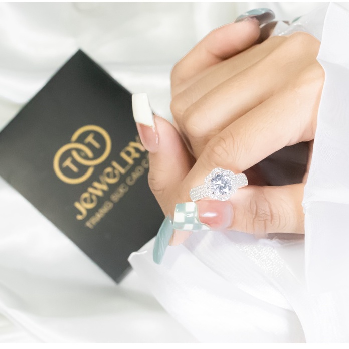 Nhẫn Bạc Nữ s925 Bạc Ý Sang Trọng - T&amp;T Jewelry cao cấp NN066