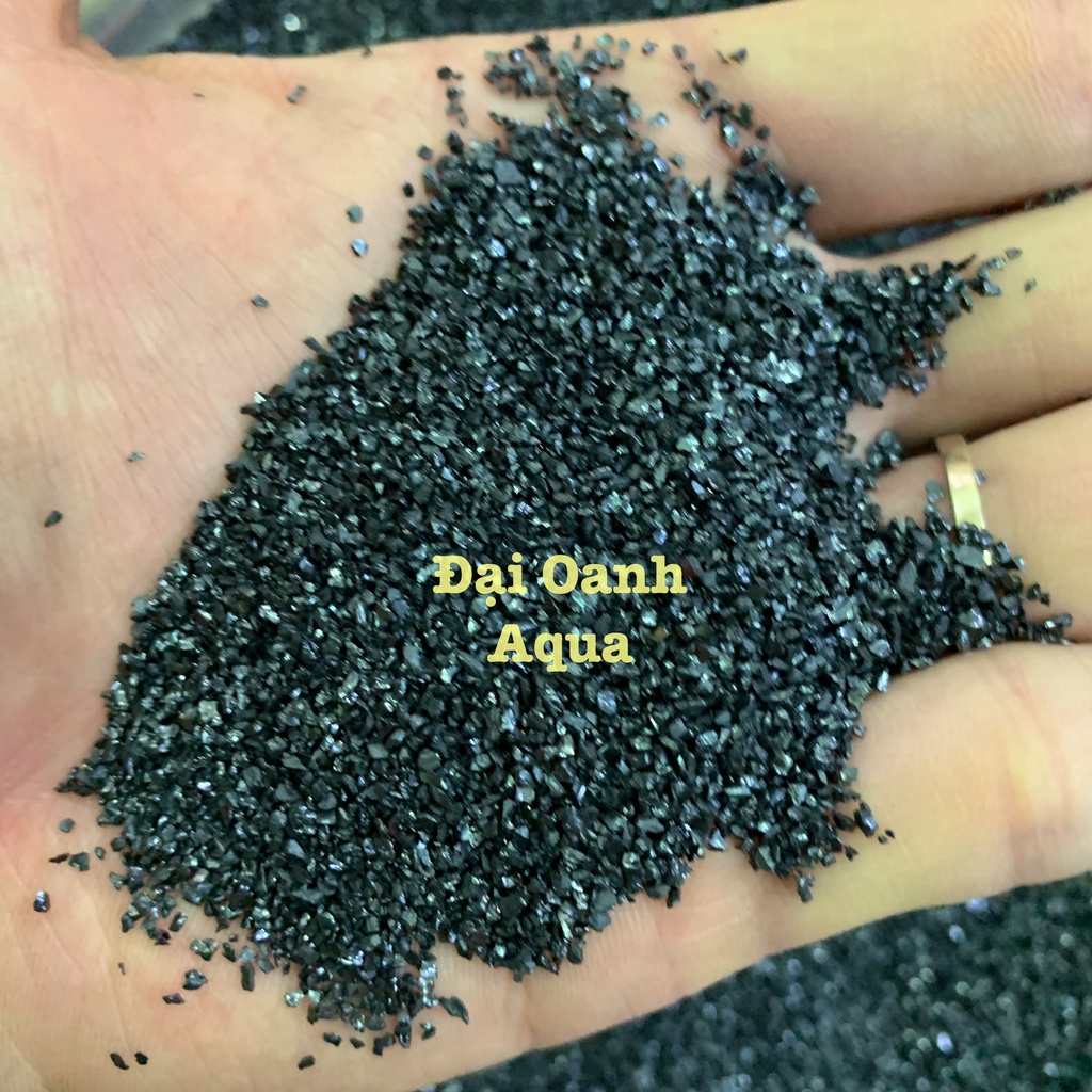 200gr Cát Đen Platinum - Cát Trải Nền Trang Trí Bể Cá, Bể Thủy Sinh