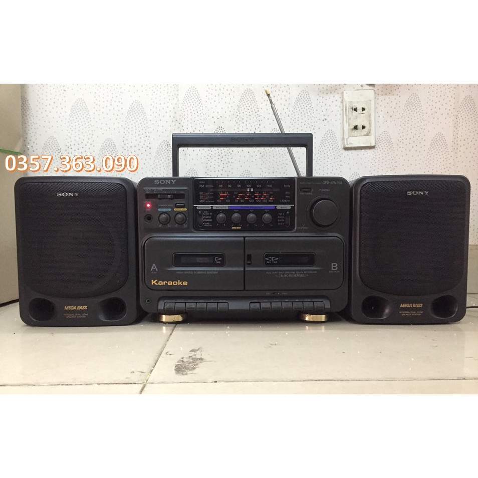 Casset Radio SONY 75s của Nhật có line thập niên 90