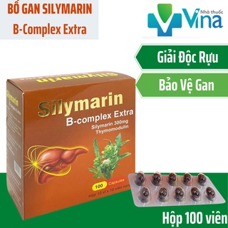 Viên Uống Bổ Gan- Giải Độc Gan Silymarin B-Complex Extra - HỘP 100V