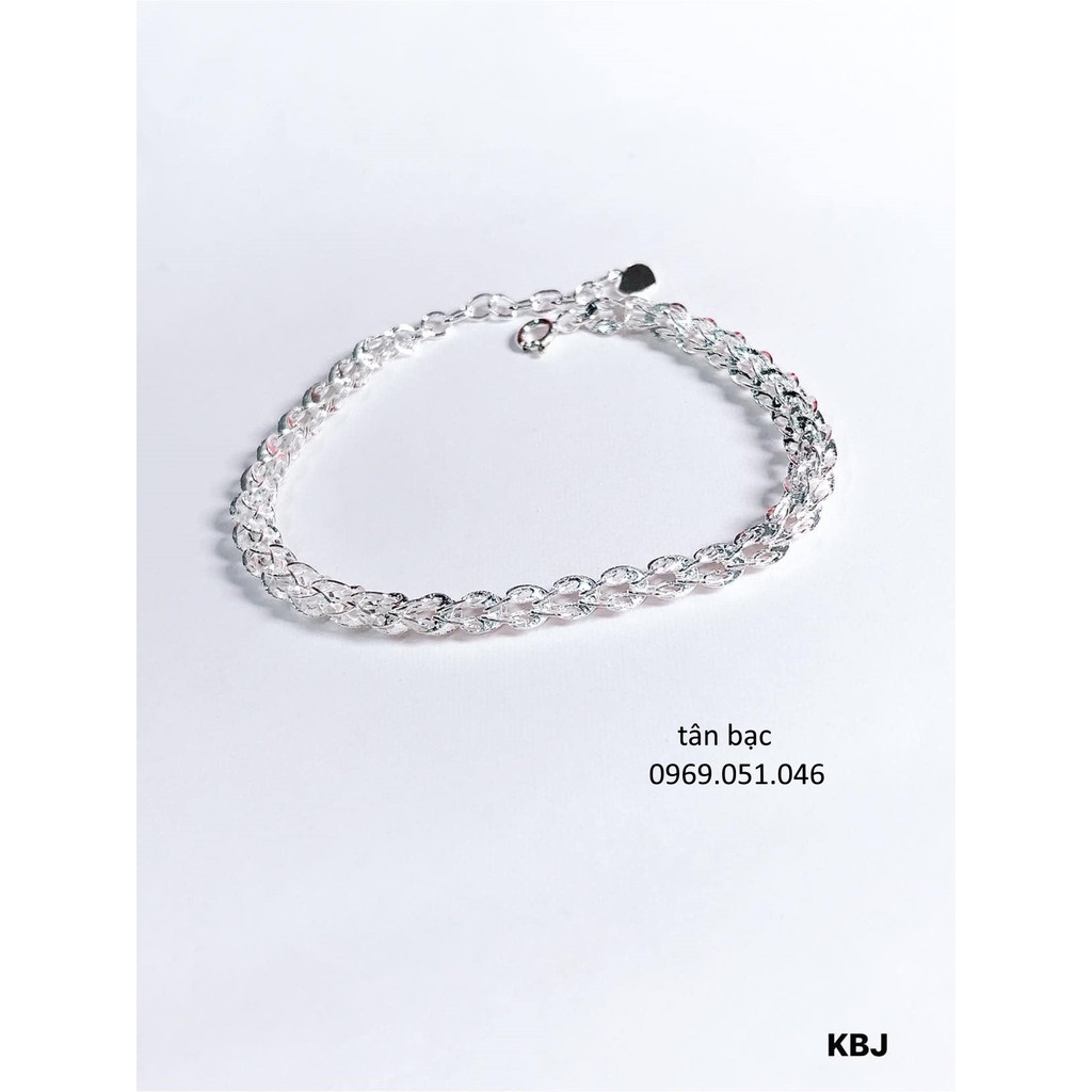 Lắc tay bạc 925 , dáng đuôi phụng - full size tay , bạc chuẩn 925