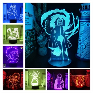 Đèn Ngủ Led 3D Hình Nhân Vật ANIME Naruto Obito Sharingan Thay Đổi Màu Sắc Dành Cho Trang Trí Nhà Cửa