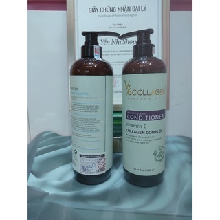 [HÀNG CHUẨN LOẠI 1] DẦU GỘI CẶP GỘI XẢ VITAMIN E -V76 -COLLAGEN COMPLEX CẶP 800ML