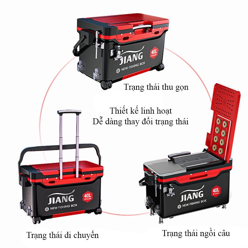 Thùng Câu Đài ChuangWei JIANG 40L - Thiết Kế Hiện Đại - TCDCW02