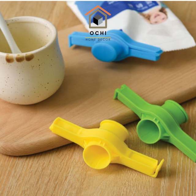 Kẹp Khóa Miệng Túi Có Nắp Đóng Mở Niêm Phong Túi Bảo Quản Thực Phẩm Bằng Nhựa Tái Sử Dụng Được