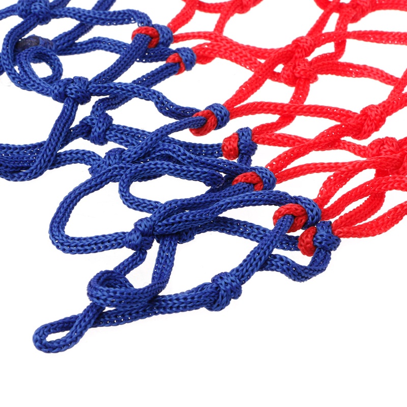 Lưới Chơi Bóng Rổ Bằng Nylon 5mm Màu Đỏ Xanh Dương Trắng