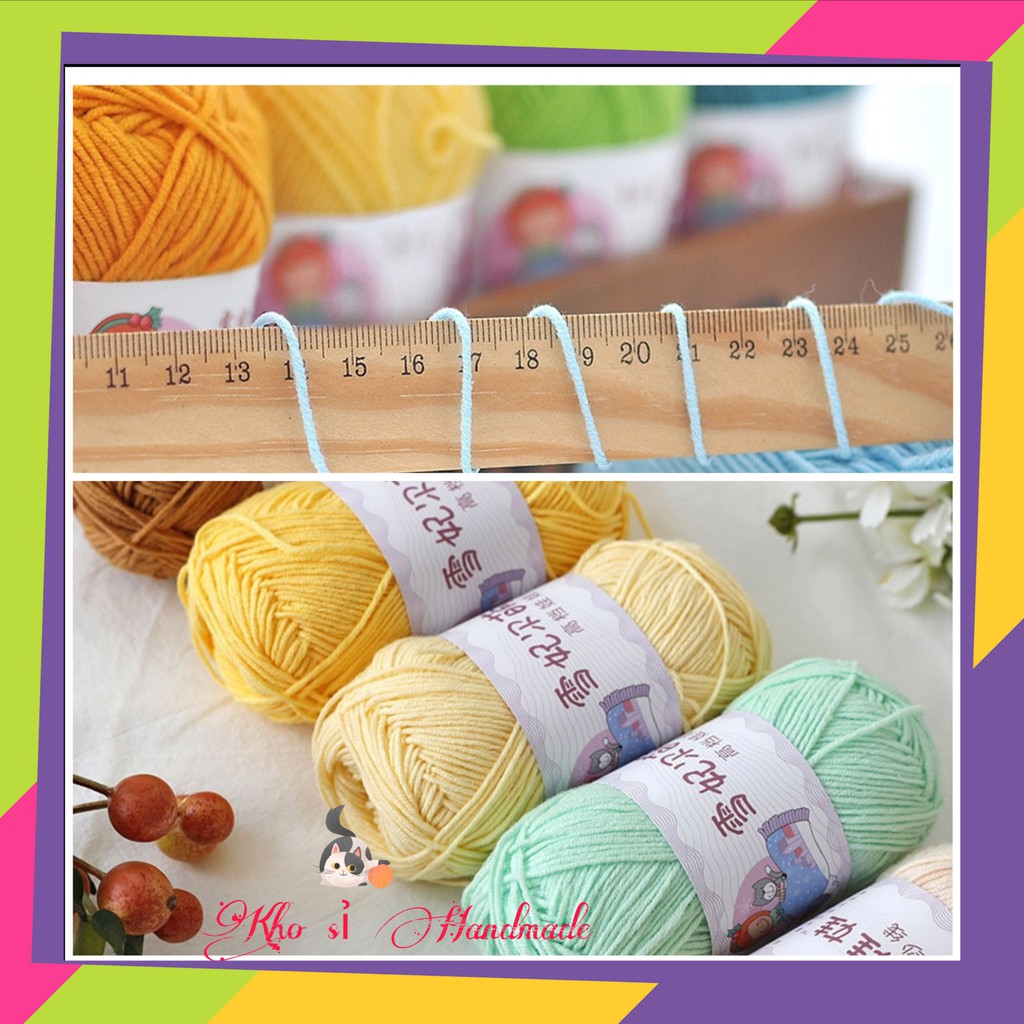 Hàng Chuẩn Loại 1 - Len Baby Yarn dành cho bé (Mã 41 đến 67)