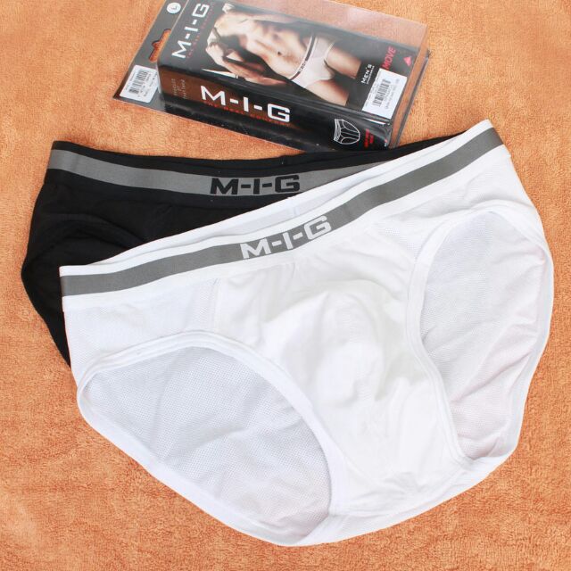 Combo 2 Quần lót M-I-G nam thun cotton thông hơi cao cấp Thái Lan (Auth)
