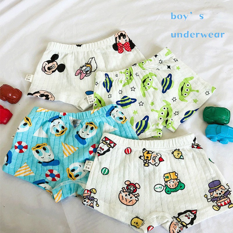 Set 4 quần lót boxer cao cấp dành cho bé