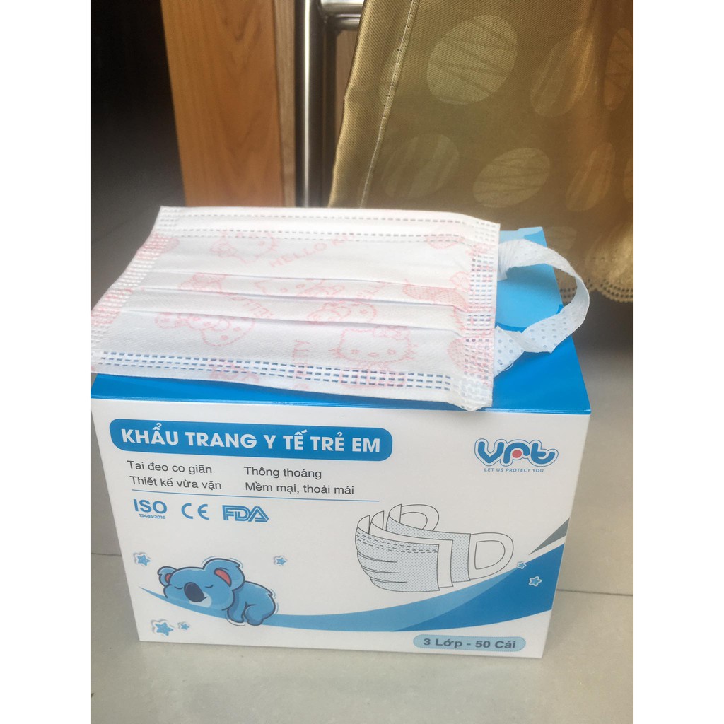 Khẩu Trang Y Tế TTA 4 Lớp Kháng Khuẩn Tai Đeo Mềm Mịn Chống Trượt - Hộp 50 Cái | BigBuy360 - bigbuy360.vn