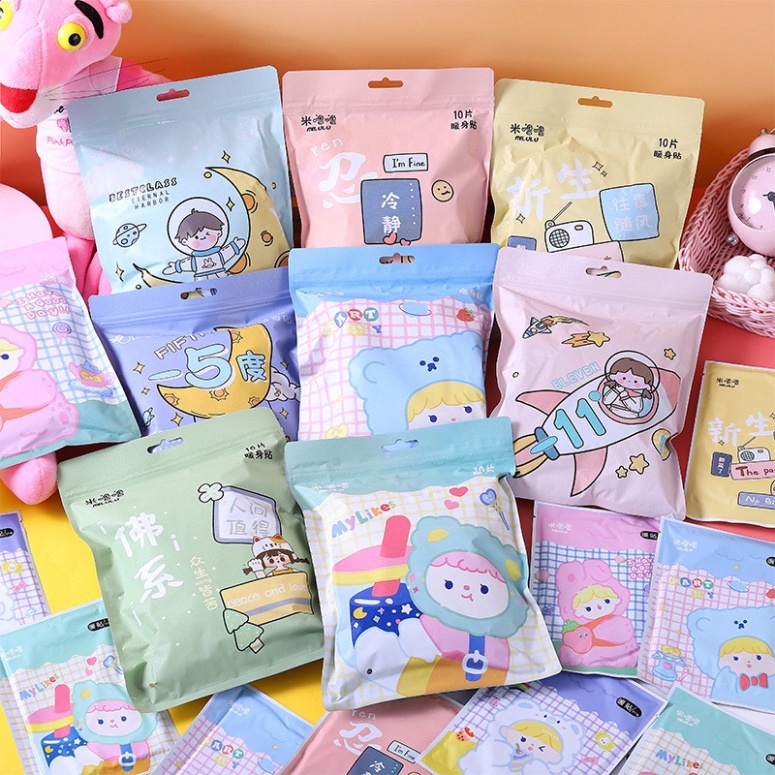 Dán Giữ Nhiệt chườm nóng giảm đau bụng tới tháng, đau bụng kinh dùng một lần - SET 10 Miếng giao nhanh