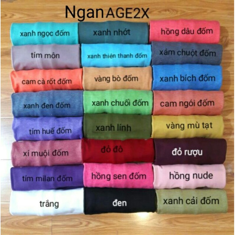 Áo Thun Nam Nữ Unisex VNXK Hiệu AGE2X Hàng Gốc CHÍNH HÃNG Đủ Màu .