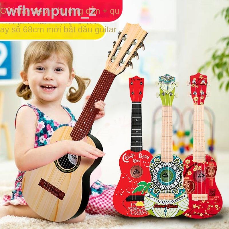 Đàn guitar điện tử trẻ em ukulele cho người mới bắt đầu chơi nhỏ có thể piano bé trai và gái kho tàng