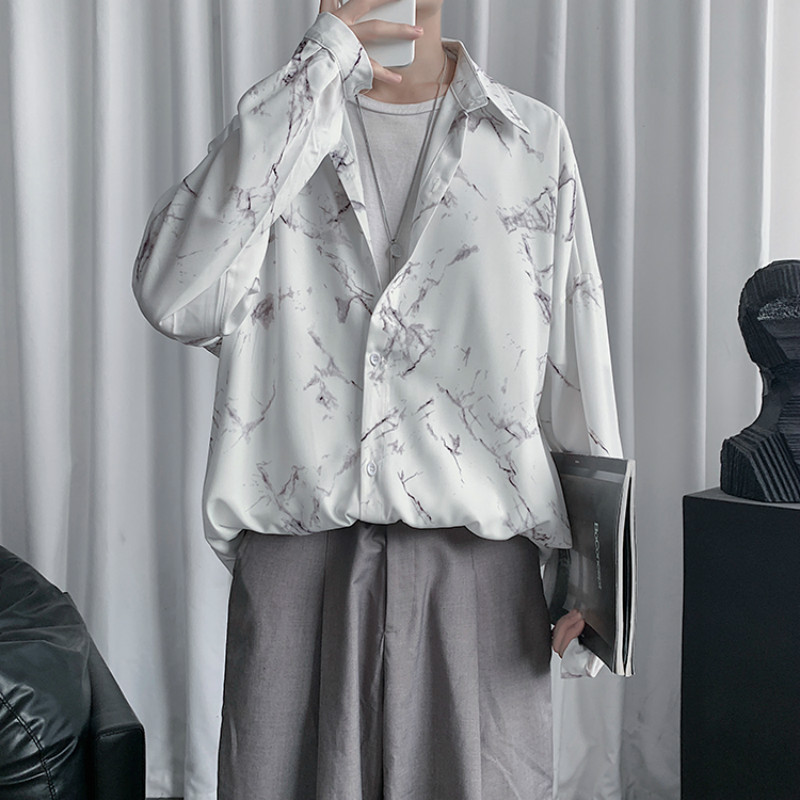 Áo Sơ Mi Dài Tay Cổ Bẻ Thời Trang Hàn Quốc Dành Cho Nam