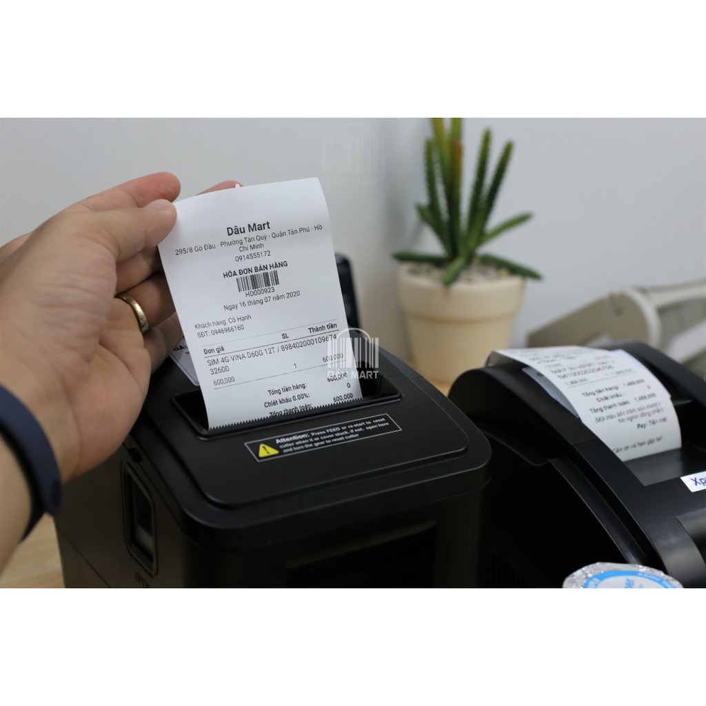 Giấy in Hóa Đơn in Bill K80 K80x45 - Giấy in nhiệt khổ 80mm - dùng cho máy POS bán hàng