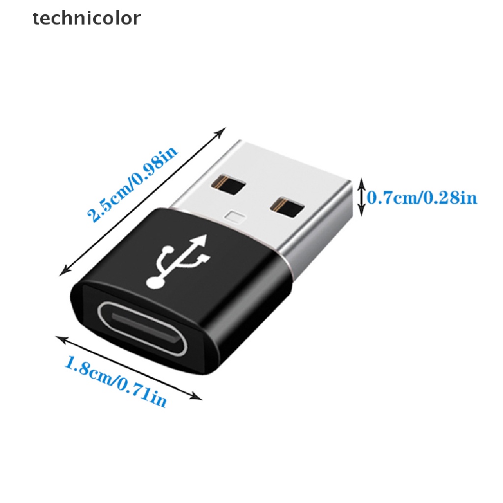 technicolor 1 Pcs USB C 3.1 Type C Female to USB 3.0 Type A Male Port Converter Adapter NEW TYG