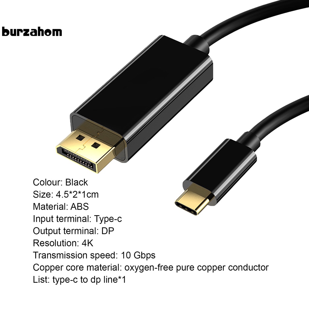 Dây Cáp Chuyển Đổi Usb-C Sang Dp 1.8m Cho Máy Tính | BigBuy360 - bigbuy360.vn