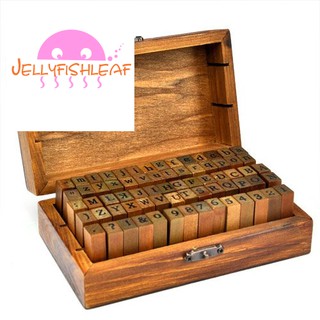 Set 70 con dấu gỗ khắc chữ cái và số