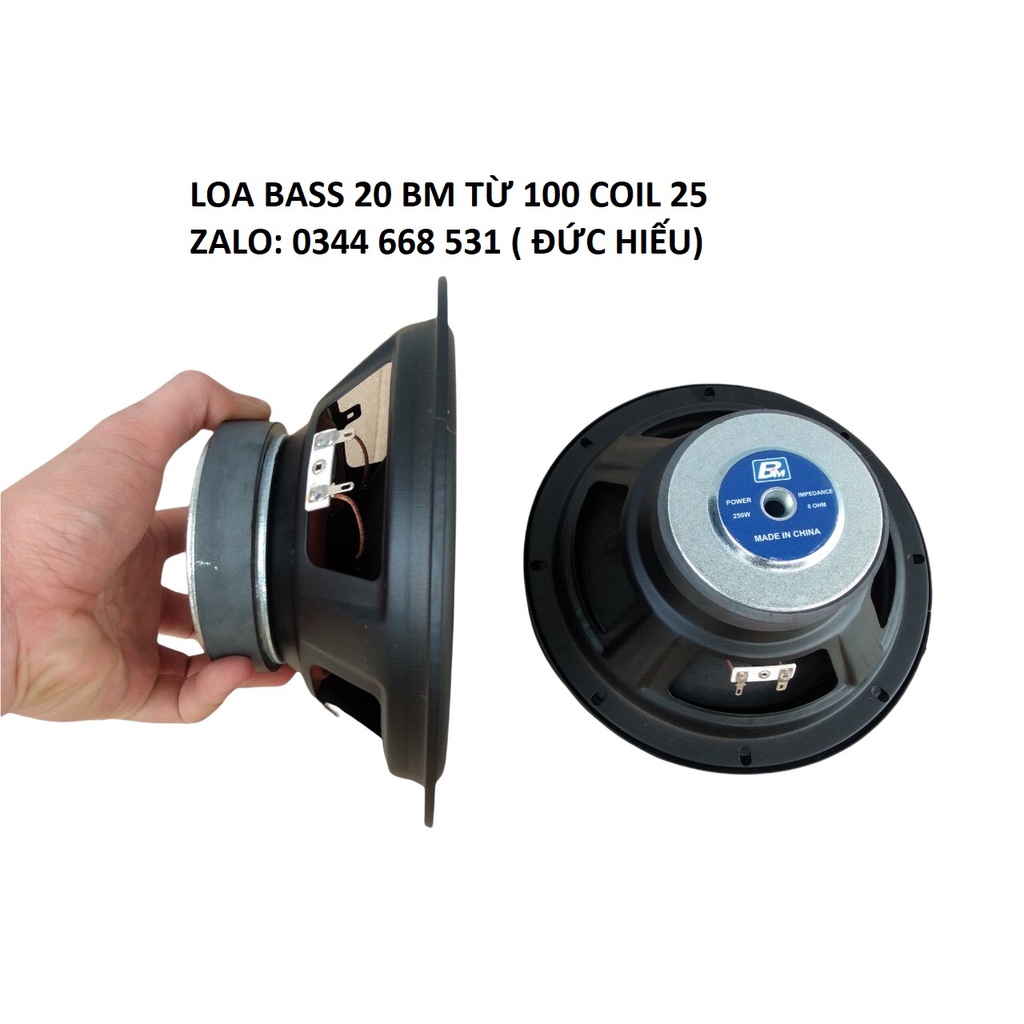 1 CỦ LOA BASS 20 BM PAUDIO TỪ ĐƠN 100 COIL 25-HÀNG CHÍNH HÃNG