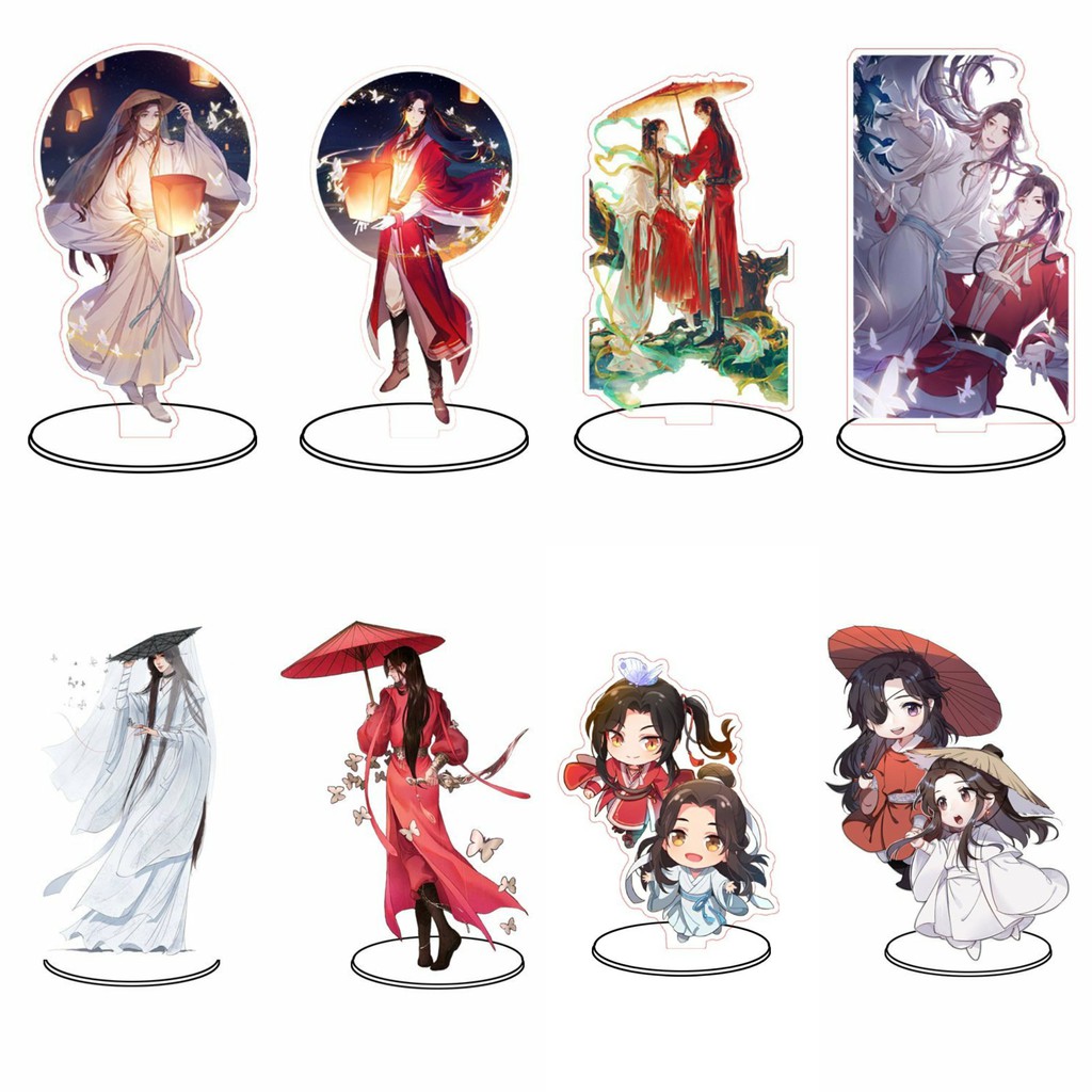 Mô hình standee THIÊN QUAN TỨ PHÚC Tạ Liên Hoa Thành Tượng Acrylic Anime mica chibi trang trí trưng bày