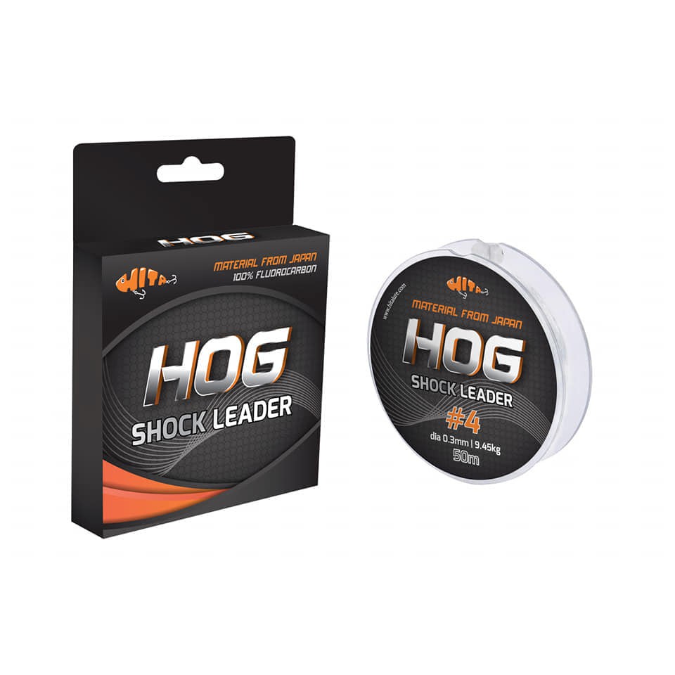 Dây Shock Leader Fluoro Carbon chất lượng cao HOG Hirushima 50m HKN Fishing