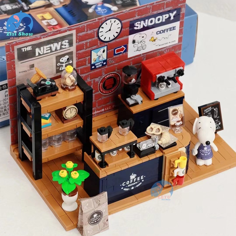 Bộ Đồ Chơi Lắp Ráp Mô Hình Nhà Snoopy Cho Bé