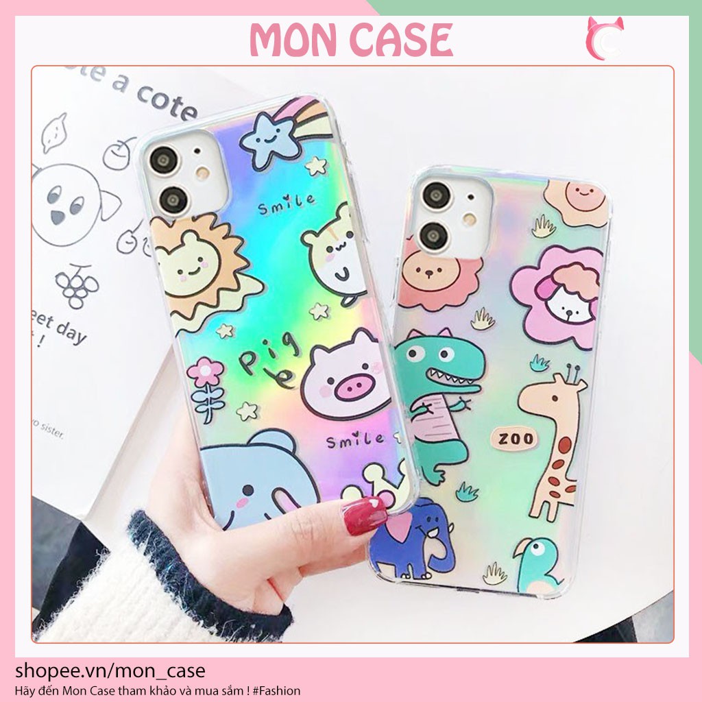 ốp lưng iphone - case iphone Zoo phản quang 5/5s/6/6plus/6s/6splus/7/7plus/8/8plus/x/xs/11/12/pro/max/plus/promax/Mon