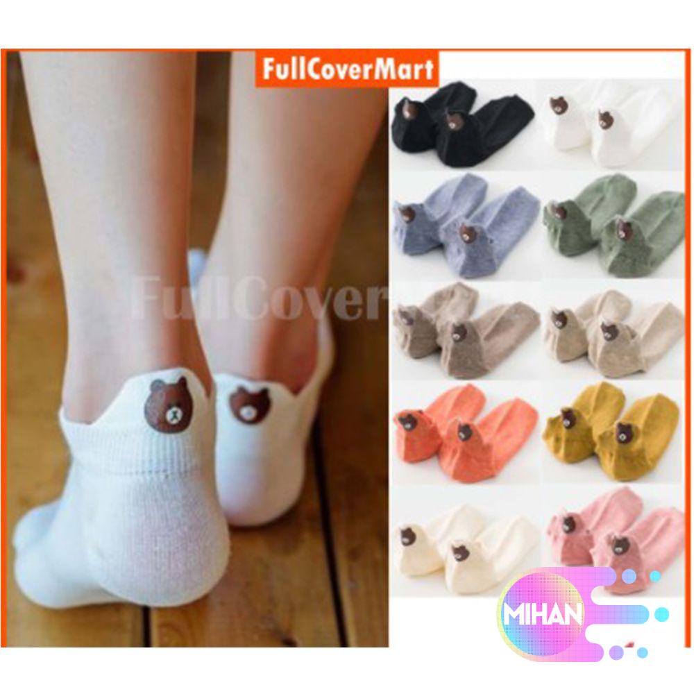Vớ Cotton Mềm Thoáng Khí Màu Kẹo Ngọt Phong Cách Hàn Quốc Dễ Thương Dành Cho Nữ Mihan1