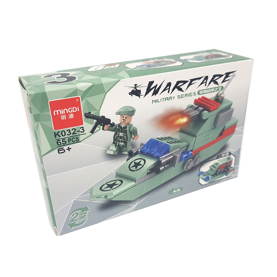 Bộ đồ chơi xếp hình lego lắp ghép tàu chiến đấu WARFARE cực đẹp (Tổng 390 miếng ghép)