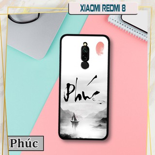 Ốp lưng kính 3D Xiaomi Redmi 8- chữ thư pháp ý nghĩa