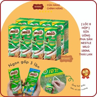 [ Lốc 8 Hộp ] SỮA UỐNG CACAO MILO PHA SẴN Thái Lan
