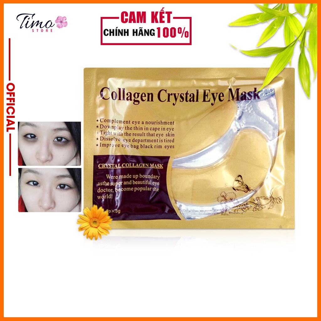 Mặt nạ mắt Collagen Crystal Eyelid Patch dưỡng ẩm cho da, loại bỏ cuồng thâm mắt | TM048