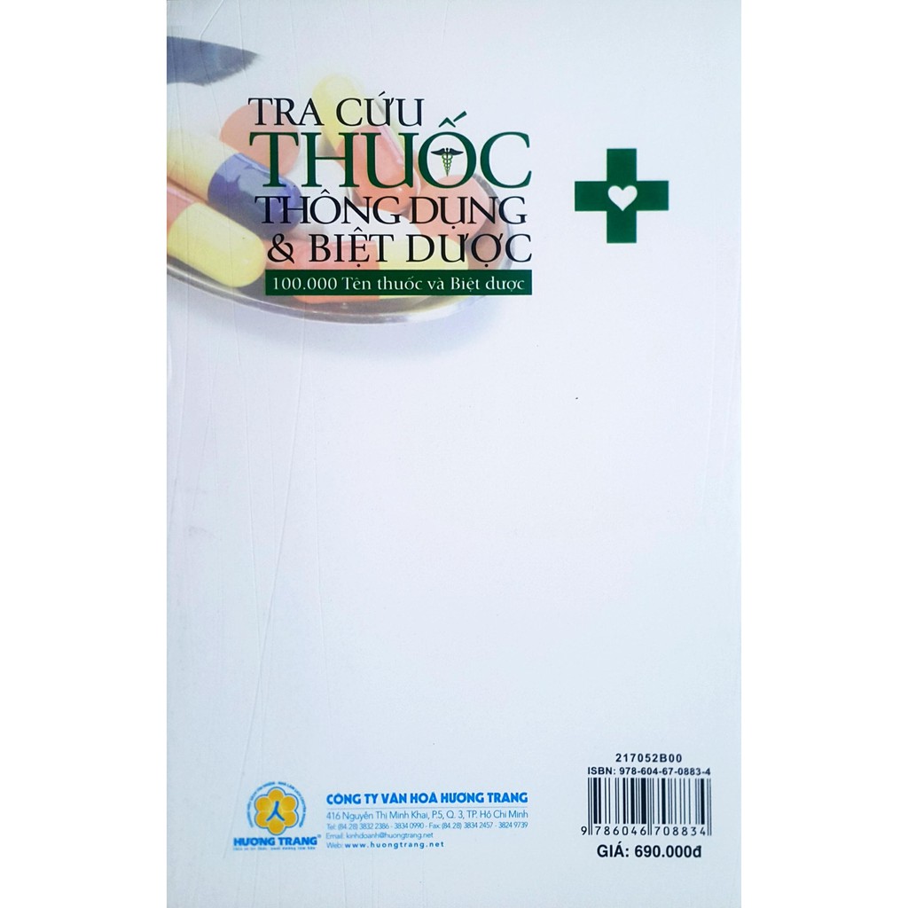 Sách Tra Cứu Thuốc Thông Dụng Và Biệt Dược - 100.000 Tên Thuốc Và Biệt Dược (Ấn Bản Mới Nhất)