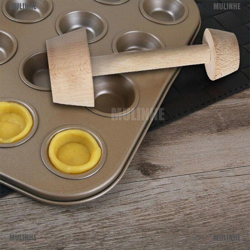 Khuôn Làm Bánh Tart Trứng Hai Mặt Bằng Gỗ DIY