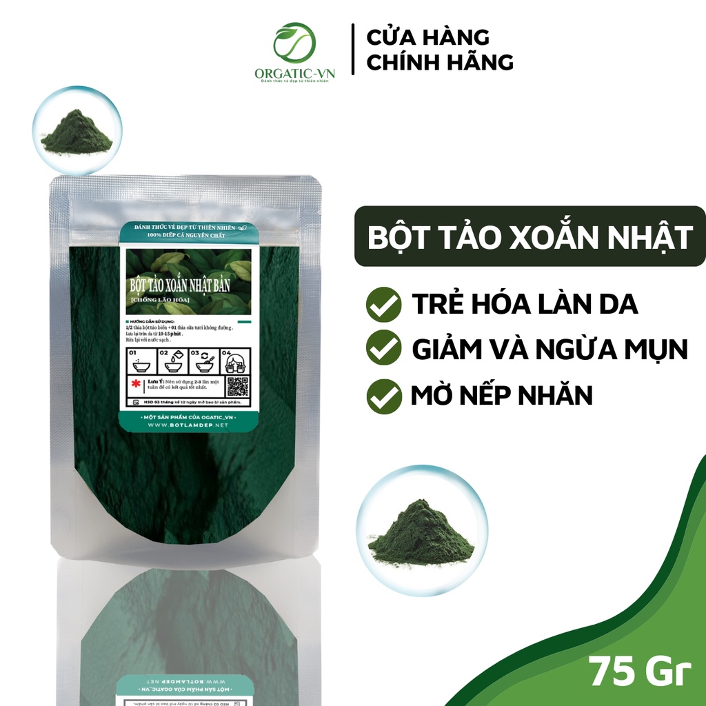 Mặt Nạ Bột Đắp Mặt Hữu cơ OBAXUA Ngăn Ngừa Mụn, Dưỡng Da Trắng Mịn