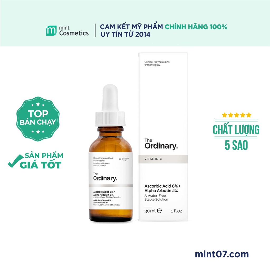 Serum The Ordinary Ascorbic Acid 8% + Alpha Arbutin 2%